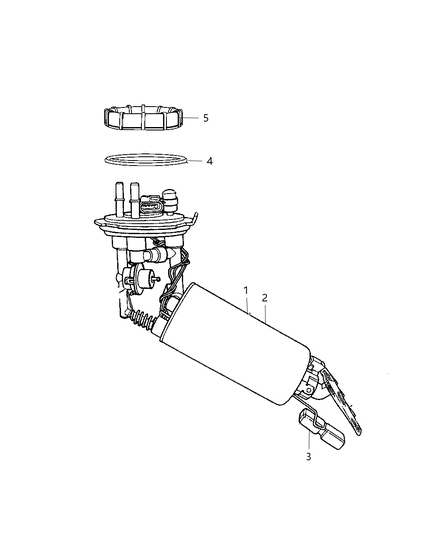 Module Kit Fuel Pump/Level Unit Diagram for 5114547AF