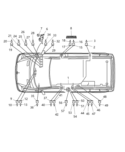 Connector Diagram for 5143912AA