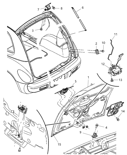 Liftgate Diagram for 68045677AA