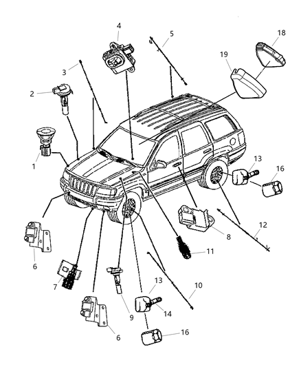 Sensor Ambient Temperature Diagram for 56042395
