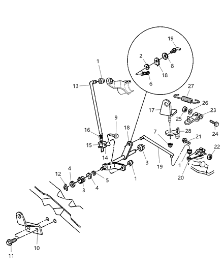 Nut, Bracket Mounting Lock 7/16-14 Diagram for 6028114