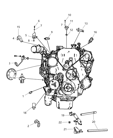 1987 Dodge Aries Hose Differential Pressure Diagram for 5149069AA