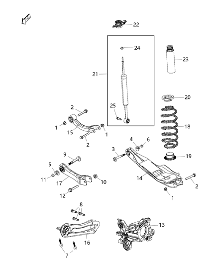 Link Assembly Toe Diagram for 5090120AB