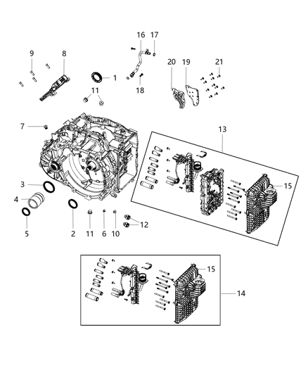 2019 Jeep Cherokee Plug Oil Fill Diagram for 68288721AA