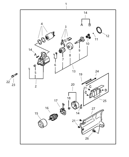2013 Jeep Patriot Gasket, Inner, P Series Diagram for MD611213