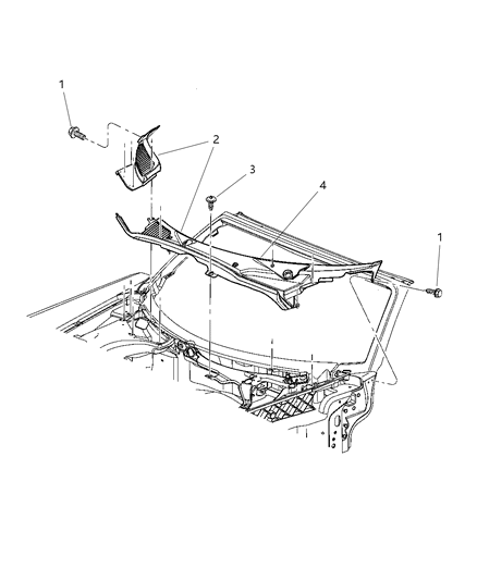 1985 Jeep Wagoneer Screw And Washer Hexagon Head M5X0.80X25.00 Diagram for 6102086AA