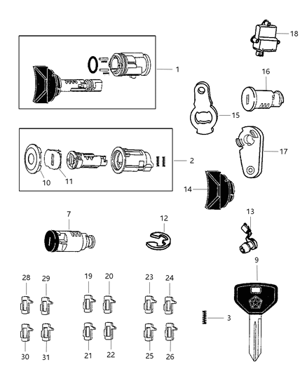 Module Immobilizer System Diagram for 56010209AC