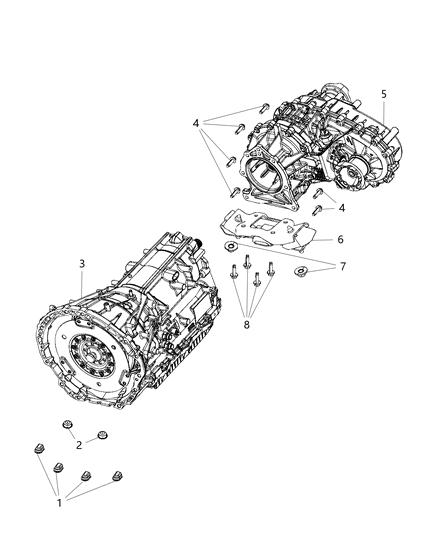 2008 Jeep Compass Plug Cover Diagram for 5281398AA
