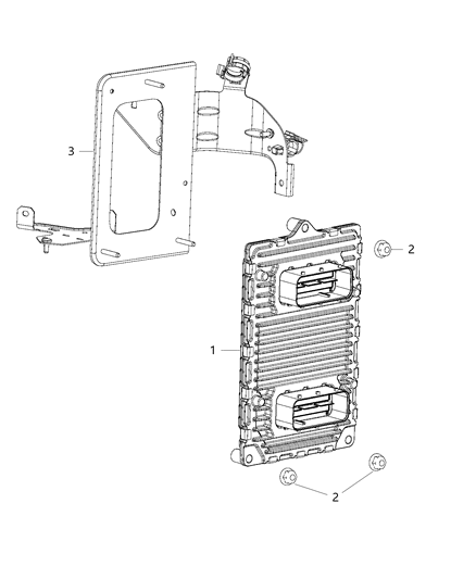 2015 Ram ProMaster City Bracket Diagram for 68261771AA