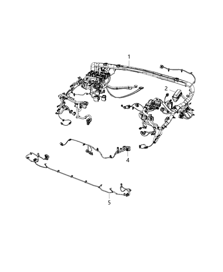Wiring Front Fascia Front Bumper Wiring Diagram for 68336462AD