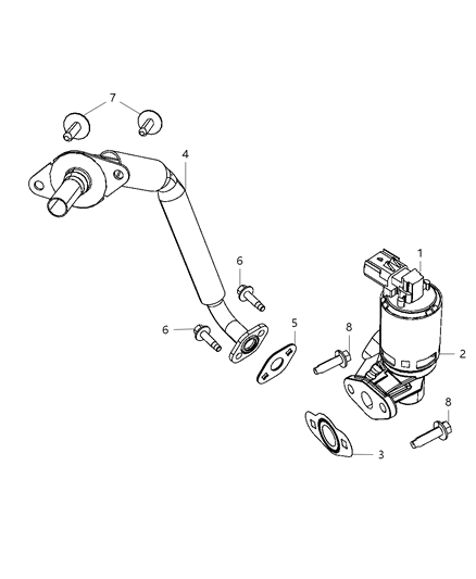 1987 Dodge Aries Valve EGR Diagram for 4593688AD