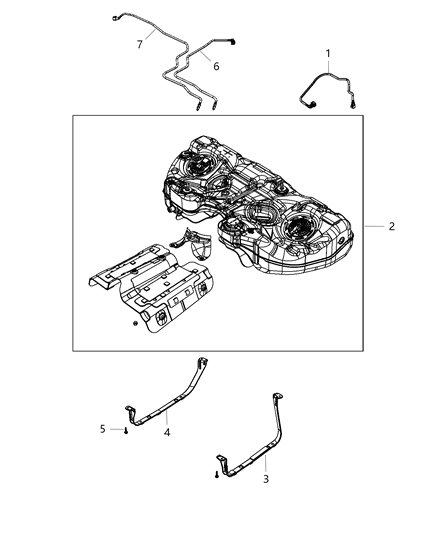 Tube Fuel Supply Diagram for 68340237AC