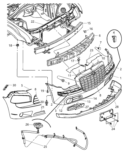 Panel Under Hood Appearance Diagram for 4806115AB