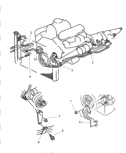 Cooler Transmission Oil Diagram for 52027525AB