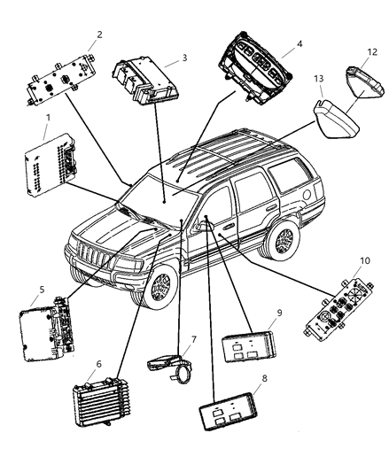 Module Transmission Control Diagram for 56041905AC