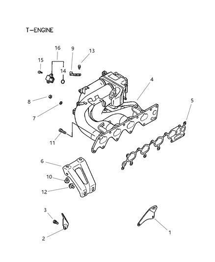 2024 Chrysler Pacifica Bracket Engine Lift Diagram for MD196781
