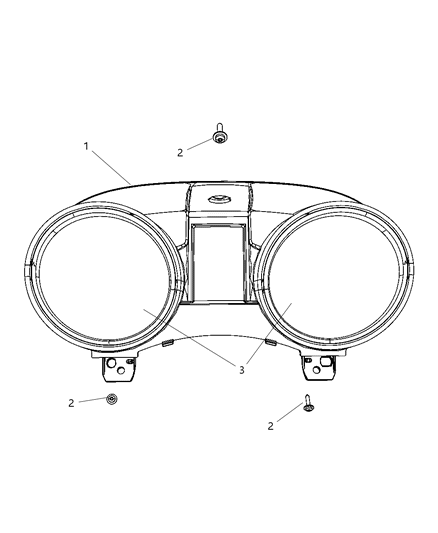 Cluster Instrument Panel Diagram for 5172875AF
