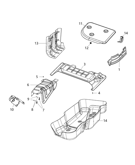 1991 Dodge Shadow Rivet Diagram for 68217894AA