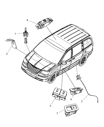 Switch Power Vent Diagram for 4602541AB