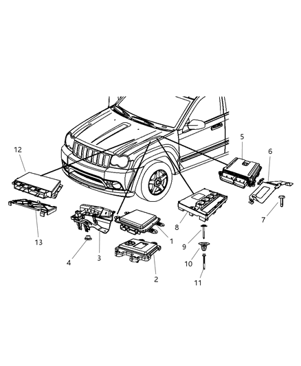 Module Powertrain Control Generic Diagram for 5150302AC