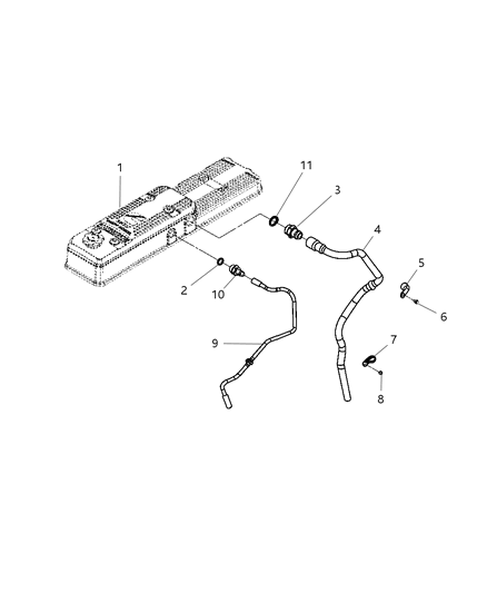 Tube Breather Diagram for 5093066AB
