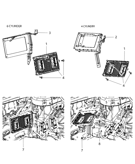 Module Powertrain Control Generic Diagram for R5150761AB