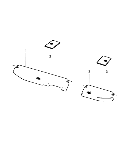 1986 Dodge Ramcharger Lid Storage Bin 40% Diagram for 5LB781U7AA