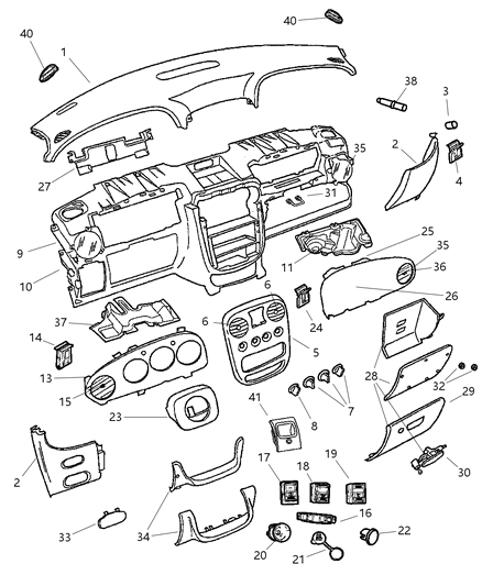 Cap Power Outlet Battery Feed Diagram for 4685666AB