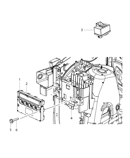 Module Powertrain Control Generic Diagram for RL150650AB