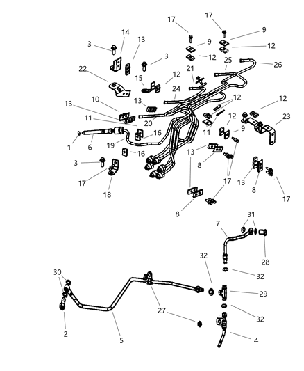 Washer Fuel Pump Diagram for 5015576AB