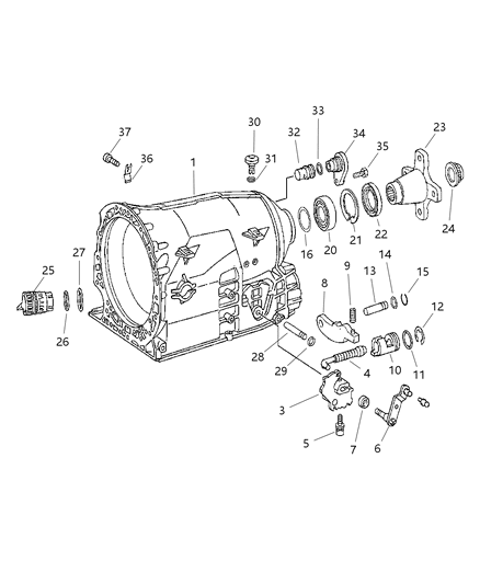 Seal Transmission Diagram for 52108170AA