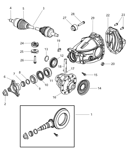 Nut Hexagon Flange Diagram for 52111449AA
