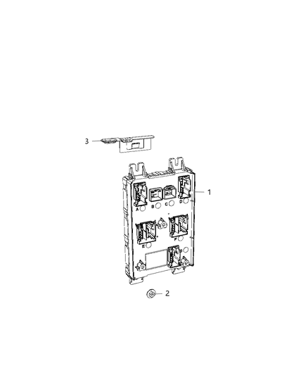 Module - Body Controller Diagram for 68434570AF