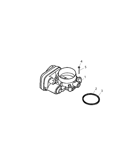 Throttle Body Diagram for 68060354AA