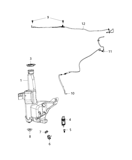Hose Washer Reservoir Located In Body Wiring Diagram for 68184474AB