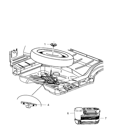Wrench Wheel Lug Nut Diagram for 68055402AA