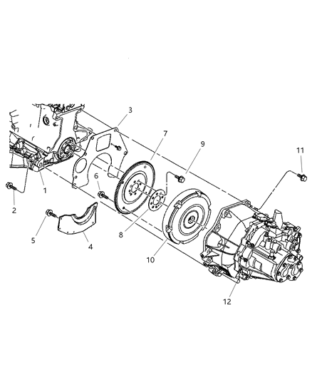 2018 Dodge Durango Clutch Modular Diagram for 4668555AE
