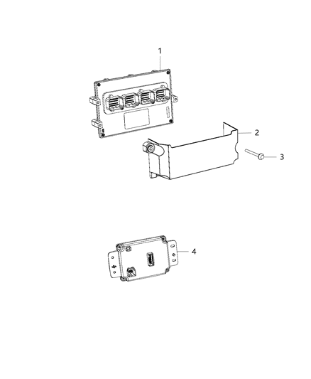 Module Engine Controller Diagram for 5035394AE