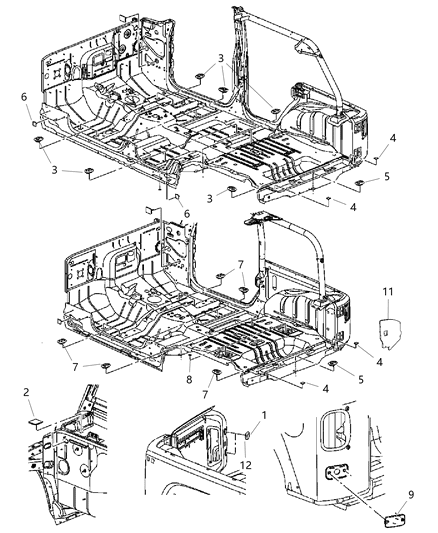 Seal Foam Diagram for 55397397AB