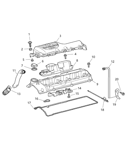 2014 Ram ProMaster 3500 Screw Diagram for 5073705AA