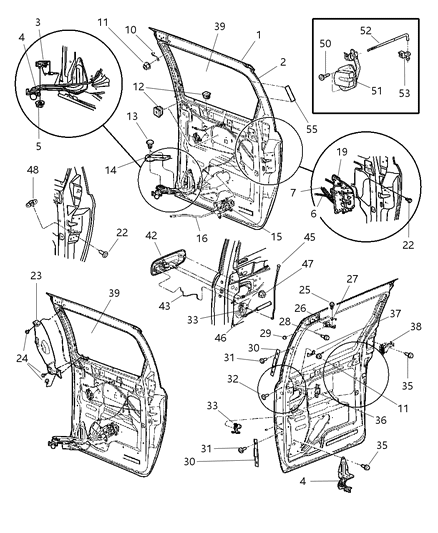 Latch Sliding Door Hold Open Diagram for 4894027AA