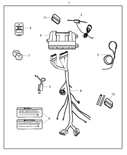 Module Remote Start Diagram for 5140466AA
