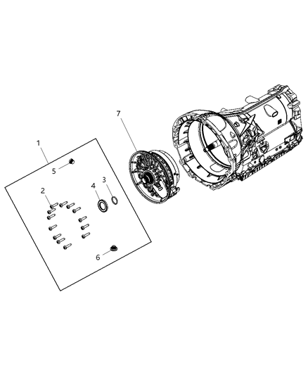 2022 Jeep Wrangler Seal Impeller Diagram for 68174114AA