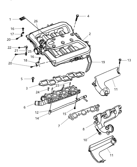 1999 Dodge Ram 2500 Van Bracket, Throttle Cable Mounting Diagram for 6504100