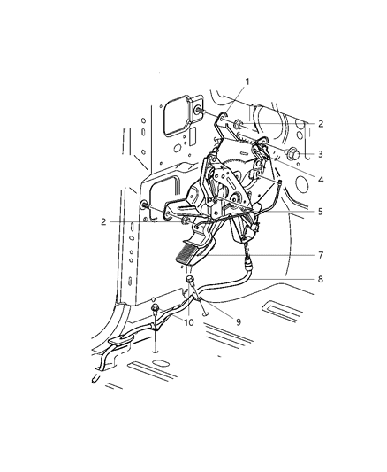 Parking Brake Control Diagram for 52113485AF