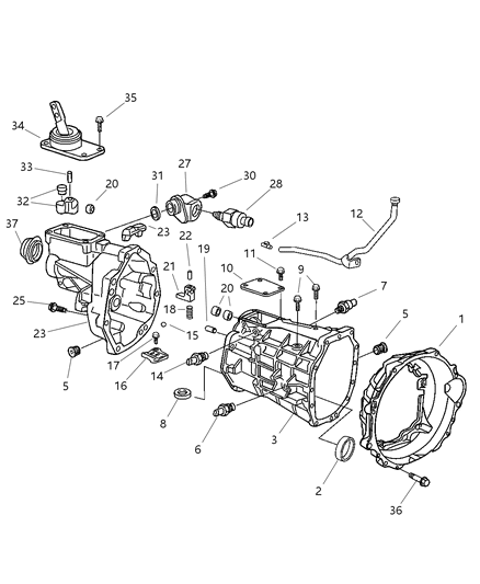 1986 Jeep Scrambler Solenoid Transmission Skip Shift Diagram for 4626572