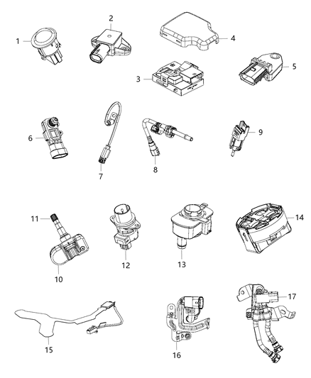 Detector Evaporative System Integrity Module Diagram for 4861959AA