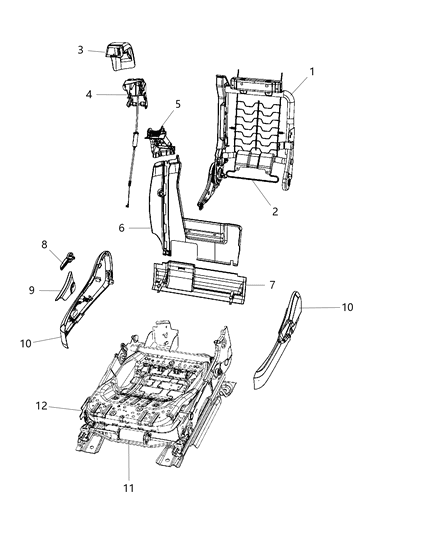Cover Seat Belt Diagram for 1HM101J3AB
