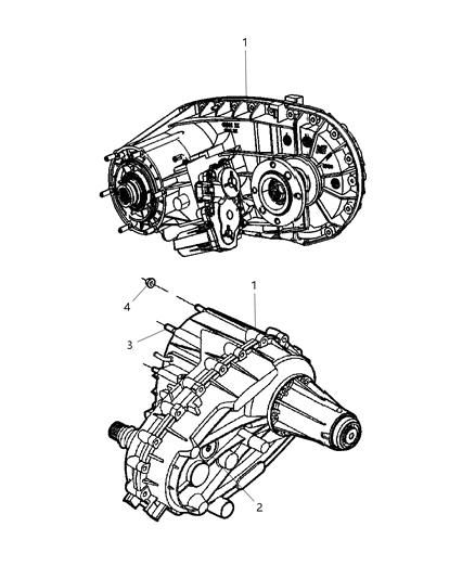 Transfer Case Nvg273 Diagram for 52123018AA