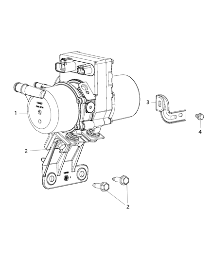 2004 Dodge Caravan Pump Power Steering Diagram for 52124998AH